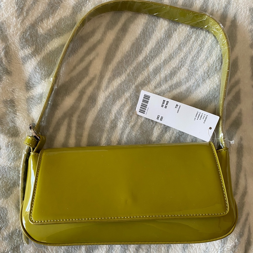 Urban outfitters Patent Flap Baguette Bag 👜 
New with tags 🏷